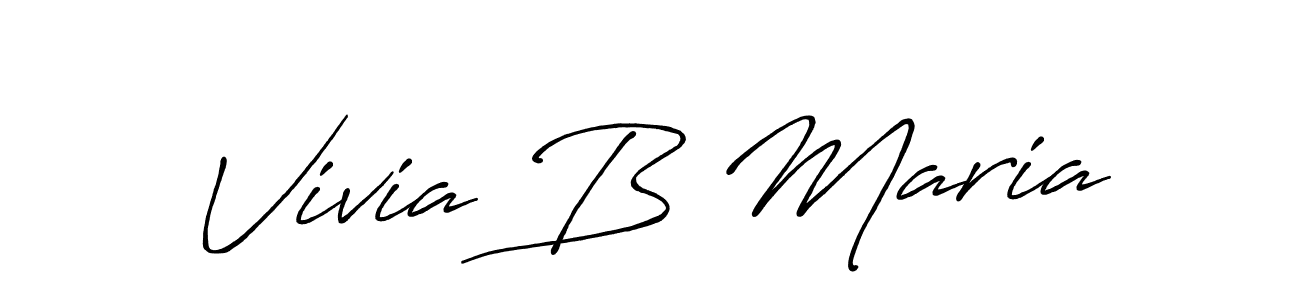 Antro_Vectra_Bolder is a professional signature style that is perfect for those who want to add a touch of class to their signature. It is also a great choice for those who want to make their signature more unique. Get Vivia B Maria name to fancy signature for free. Vivia B Maria signature style 7 images and pictures png