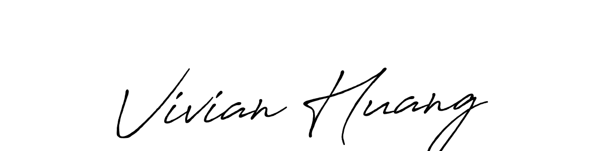 Create a beautiful signature design for name Vivian Huang. With this signature (Antro_Vectra_Bolder) fonts, you can make a handwritten signature for free. Vivian Huang signature style 7 images and pictures png