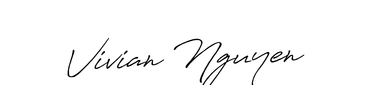 if you are searching for the best signature style for your name Vivian Nguyen. so please give up your signature search. here we have designed multiple signature styles  using Antro_Vectra_Bolder. Vivian Nguyen signature style 7 images and pictures png
