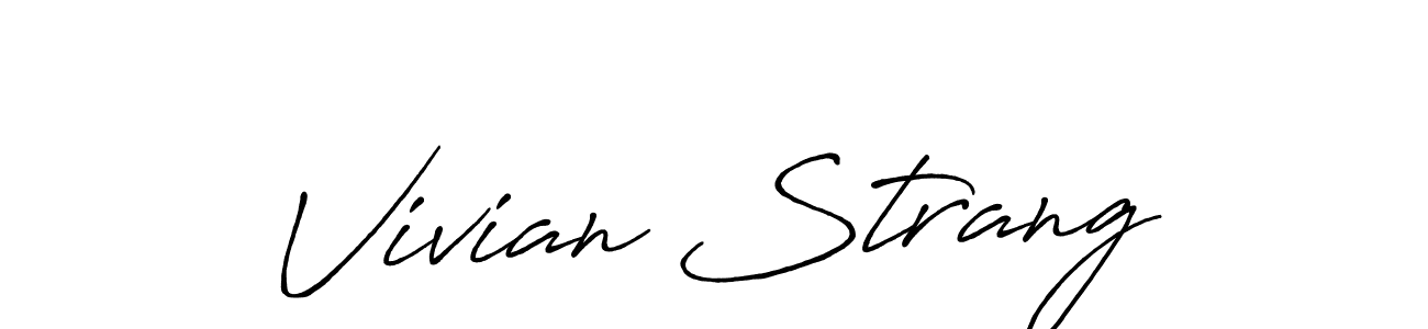It looks lik you need a new signature style for name Vivian Strang. Design unique handwritten (Antro_Vectra_Bolder) signature with our free signature maker in just a few clicks. Vivian Strang signature style 7 images and pictures png