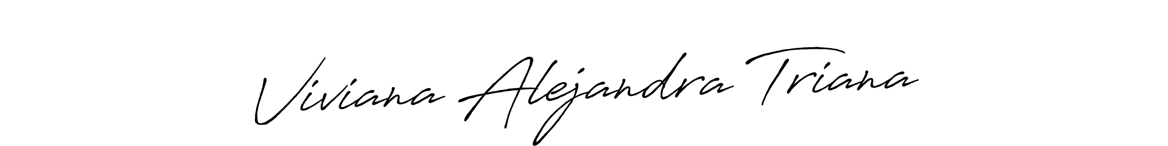 Antro_Vectra_Bolder is a professional signature style that is perfect for those who want to add a touch of class to their signature. It is also a great choice for those who want to make their signature more unique. Get Viviana Alejandra Triana name to fancy signature for free. Viviana Alejandra Triana signature style 7 images and pictures png