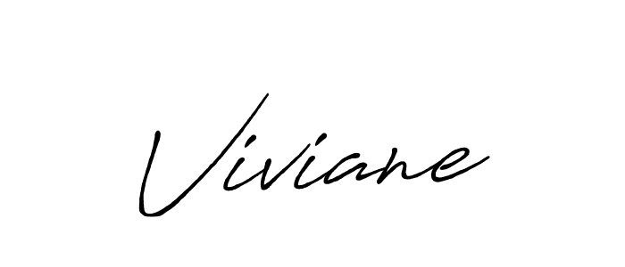 Create a beautiful signature design for name Viviane. With this signature (Antro_Vectra_Bolder) fonts, you can make a handwritten signature for free. Viviane signature style 7 images and pictures png