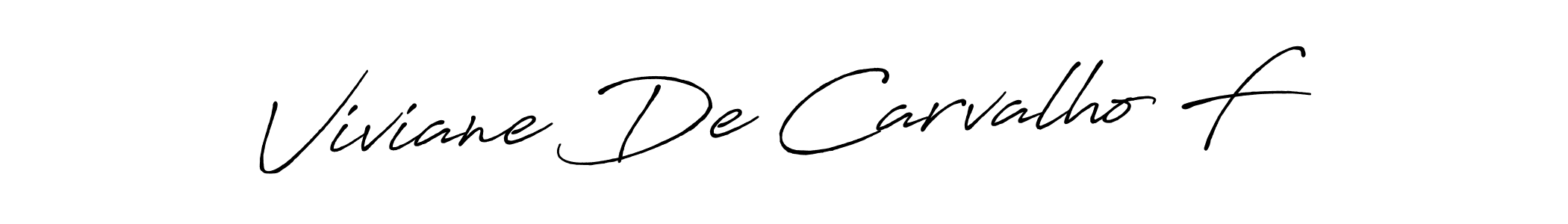 Create a beautiful signature design for name Viviane De Carvalho F. With this signature (Antro_Vectra_Bolder) fonts, you can make a handwritten signature for free. Viviane De Carvalho F signature style 7 images and pictures png