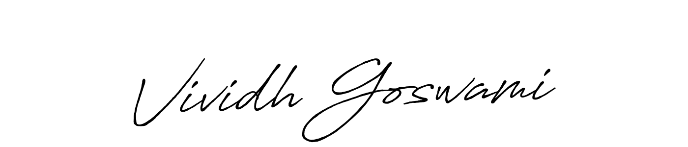 Once you've used our free online signature maker to create your best signature Antro_Vectra_Bolder style, it's time to enjoy all of the benefits that Vividh Goswami name signing documents. Vividh Goswami signature style 7 images and pictures png