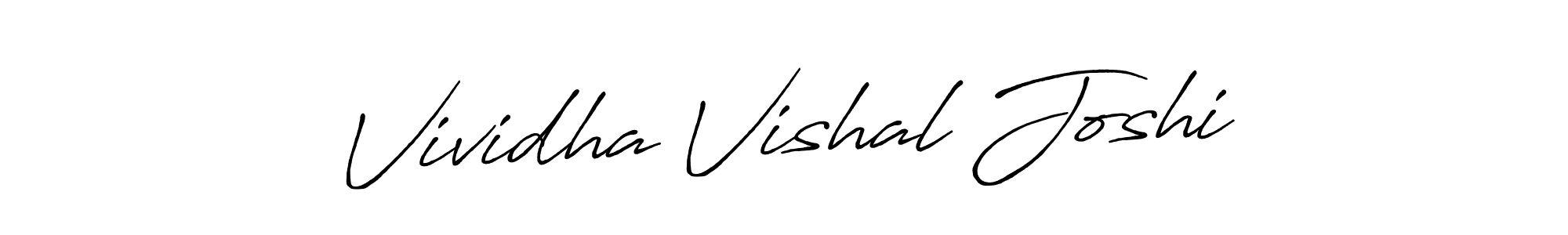 Also we have Vividha Vishal Joshi name is the best signature style. Create professional handwritten signature collection using Antro_Vectra_Bolder autograph style. Vividha Vishal Joshi signature style 7 images and pictures png