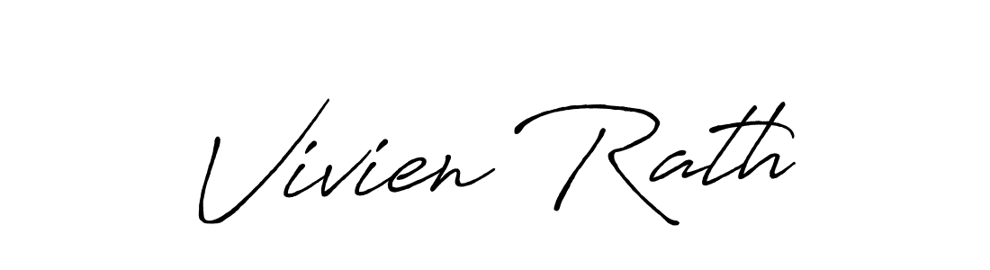 How to make Vivien Rath name signature. Use Antro_Vectra_Bolder style for creating short signs online. This is the latest handwritten sign. Vivien Rath signature style 7 images and pictures png
