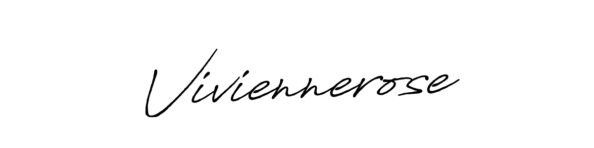 if you are searching for the best signature style for your name Viviennerose. so please give up your signature search. here we have designed multiple signature styles  using Antro_Vectra_Bolder. Viviennerose signature style 7 images and pictures png