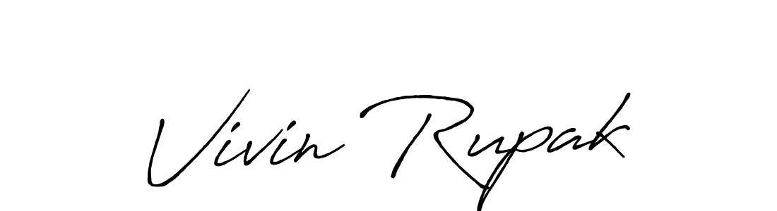Design your own signature with our free online signature maker. With this signature software, you can create a handwritten (Antro_Vectra_Bolder) signature for name Vivin Rupak. Vivin Rupak signature style 7 images and pictures png