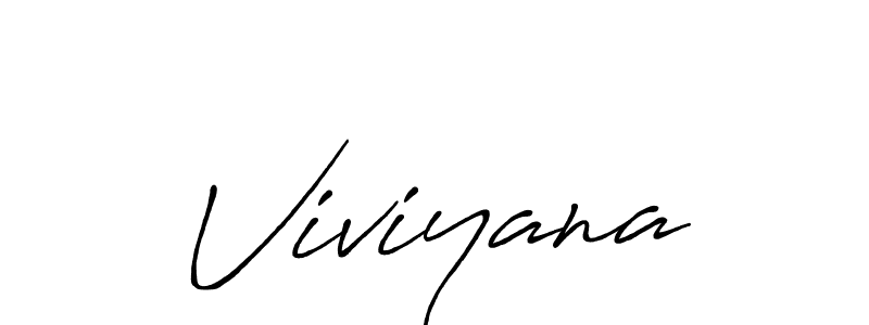 Similarly Antro_Vectra_Bolder is the best handwritten signature design. Signature creator online .You can use it as an online autograph creator for name Viviyana. Viviyana signature style 7 images and pictures png