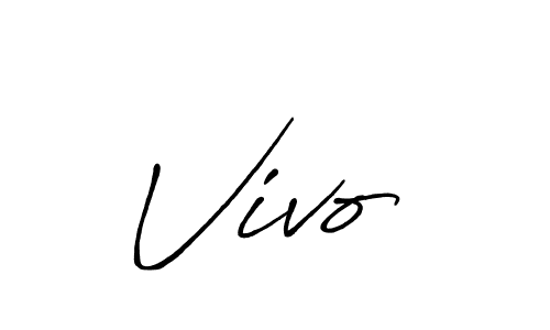 How to make Vivo  name signature. Use Antro_Vectra_Bolder style for creating short signs online. This is the latest handwritten sign. Vivo  signature style 7 images and pictures png