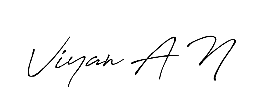 Antro_Vectra_Bolder is a professional signature style that is perfect for those who want to add a touch of class to their signature. It is also a great choice for those who want to make their signature more unique. Get Viyan A N name to fancy signature for free. Viyan A N signature style 7 images and pictures png