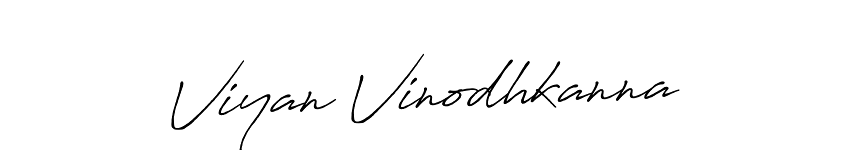 The best way (Antro_Vectra_Bolder) to make a short signature is to pick only two or three words in your name. The name Viyan Vinodhkanna include a total of six letters. For converting this name. Viyan Vinodhkanna signature style 7 images and pictures png