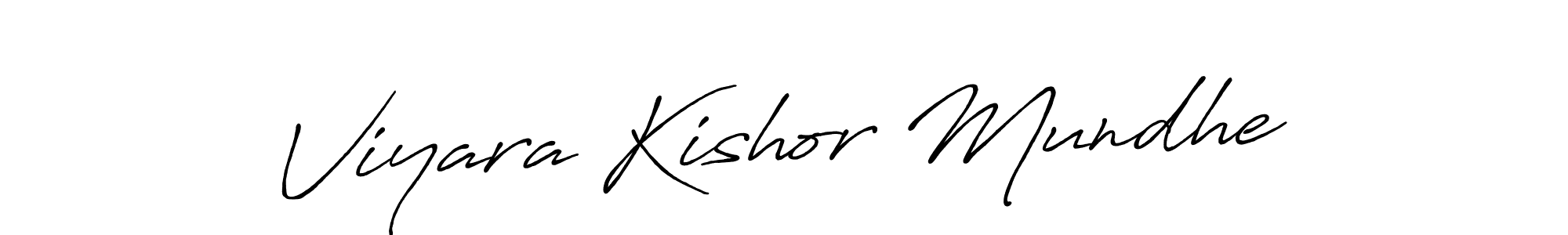 It looks lik you need a new signature style for name Viyara Kishor Mundhe. Design unique handwritten (Antro_Vectra_Bolder) signature with our free signature maker in just a few clicks. Viyara Kishor Mundhe signature style 7 images and pictures png
