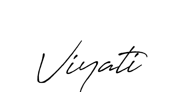 Viyati stylish signature style. Best Handwritten Sign (Antro_Vectra_Bolder) for my name. Handwritten Signature Collection Ideas for my name Viyati. Viyati signature style 7 images and pictures png