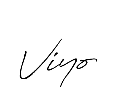 How to make Viyo signature? Antro_Vectra_Bolder is a professional autograph style. Create handwritten signature for Viyo name. Viyo signature style 7 images and pictures png