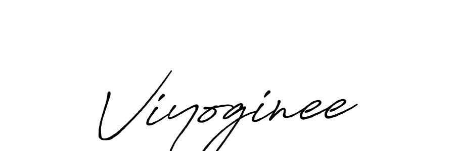 Create a beautiful signature design for name Viyoginee. With this signature (Antro_Vectra_Bolder) fonts, you can make a handwritten signature for free. Viyoginee signature style 7 images and pictures png