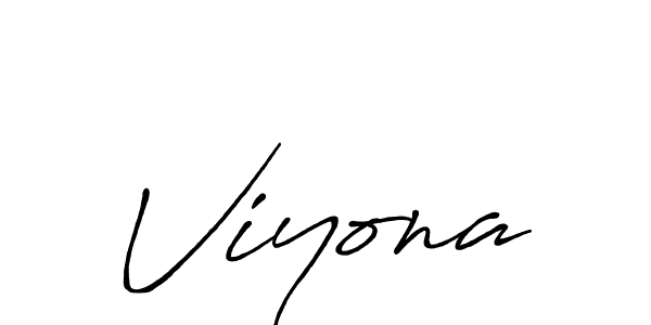 Create a beautiful signature design for name Viyona. With this signature (Antro_Vectra_Bolder) fonts, you can make a handwritten signature for free. Viyona signature style 7 images and pictures png