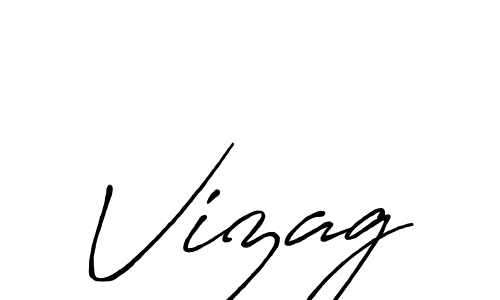 How to make Vizag name signature. Use Antro_Vectra_Bolder style for creating short signs online. This is the latest handwritten sign. Vizag signature style 7 images and pictures png