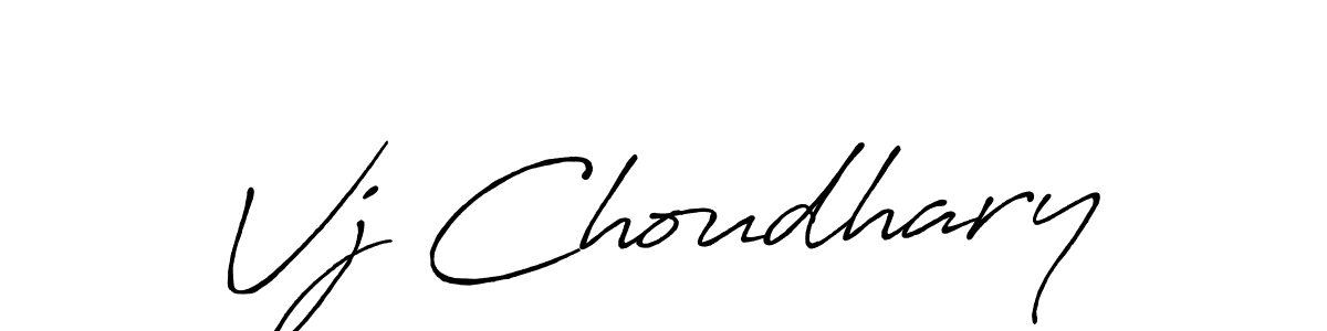 It looks lik you need a new signature style for name Vj Choudhary. Design unique handwritten (Antro_Vectra_Bolder) signature with our free signature maker in just a few clicks. Vj Choudhary signature style 7 images and pictures png
