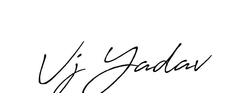 Similarly Antro_Vectra_Bolder is the best handwritten signature design. Signature creator online .You can use it as an online autograph creator for name Vj Yadav. Vj Yadav signature style 7 images and pictures png