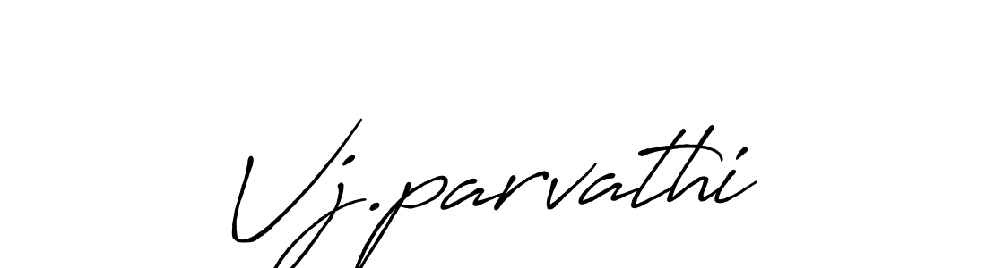 Design your own signature with our free online signature maker. With this signature software, you can create a handwritten (Antro_Vectra_Bolder) signature for name Vj.parvathi. Vj.parvathi signature style 7 images and pictures png