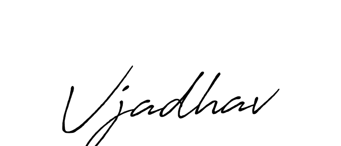 Antro_Vectra_Bolder is a professional signature style that is perfect for those who want to add a touch of class to their signature. It is also a great choice for those who want to make their signature more unique. Get Vjadhav name to fancy signature for free. Vjadhav signature style 7 images and pictures png