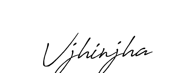 Create a beautiful signature design for name Vjhinjha. With this signature (Antro_Vectra_Bolder) fonts, you can make a handwritten signature for free. Vjhinjha signature style 7 images and pictures png