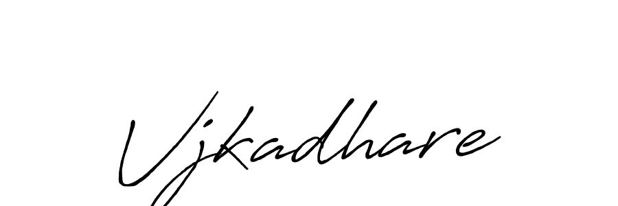 Also we have Vjkadhare name is the best signature style. Create professional handwritten signature collection using Antro_Vectra_Bolder autograph style. Vjkadhare signature style 7 images and pictures png