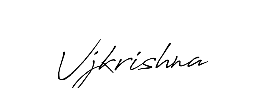 Use a signature maker to create a handwritten signature online. With this signature software, you can design (Antro_Vectra_Bolder) your own signature for name Vjkrishna. Vjkrishna signature style 7 images and pictures png