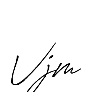 The best way (Antro_Vectra_Bolder) to make a short signature is to pick only two or three words in your name. The name Vjm include a total of six letters. For converting this name. Vjm signature style 7 images and pictures png