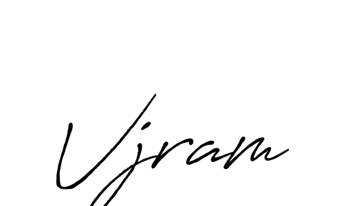 if you are searching for the best signature style for your name Vjram. so please give up your signature search. here we have designed multiple signature styles  using Antro_Vectra_Bolder. Vjram signature style 7 images and pictures png