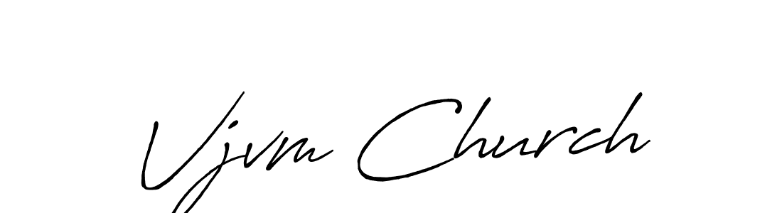 Use a signature maker to create a handwritten signature online. With this signature software, you can design (Antro_Vectra_Bolder) your own signature for name Vjvm Church. Vjvm Church signature style 7 images and pictures png