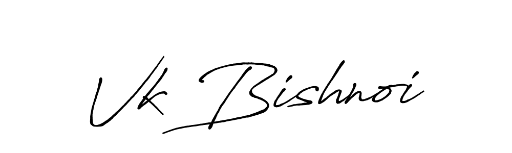 Use a signature maker to create a handwritten signature online. With this signature software, you can design (Antro_Vectra_Bolder) your own signature for name Vk Bishnoi. Vk Bishnoi signature style 7 images and pictures png