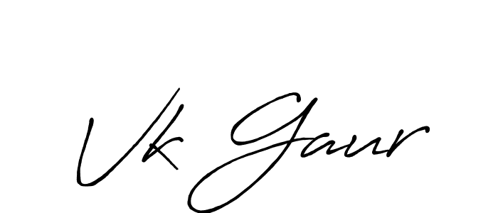 Make a beautiful signature design for name Vk Gaur. Use this online signature maker to create a handwritten signature for free. Vk Gaur signature style 7 images and pictures png