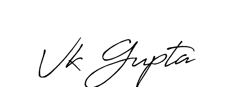 Also we have Vk Gupta name is the best signature style. Create professional handwritten signature collection using Antro_Vectra_Bolder autograph style. Vk Gupta signature style 7 images and pictures png