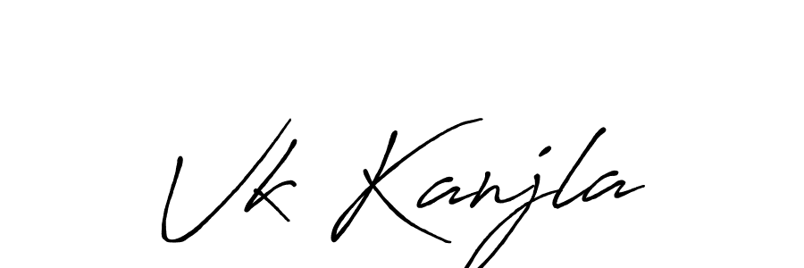 The best way (Antro_Vectra_Bolder) to make a short signature is to pick only two or three words in your name. The name Vk Kanjla include a total of six letters. For converting this name. Vk Kanjla signature style 7 images and pictures png