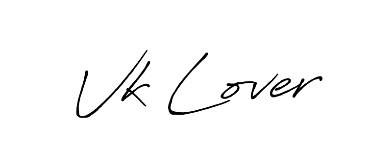 Make a beautiful signature design for name Vk Lover. Use this online signature maker to create a handwritten signature for free. Vk Lover signature style 7 images and pictures png