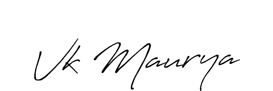 It looks lik you need a new signature style for name Vk Maurya. Design unique handwritten (Antro_Vectra_Bolder) signature with our free signature maker in just a few clicks. Vk Maurya signature style 7 images and pictures png