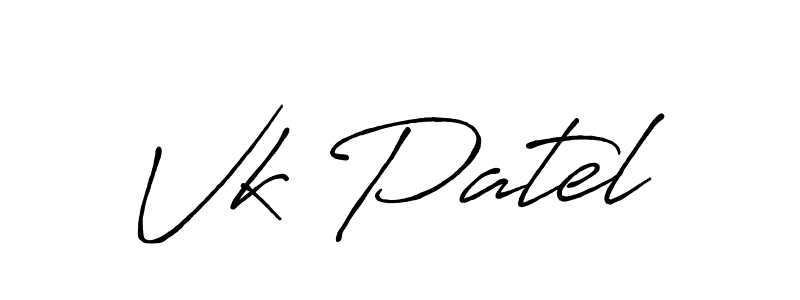 Make a beautiful signature design for name Vk Patel. Use this online signature maker to create a handwritten signature for free. Vk Patel signature style 7 images and pictures png