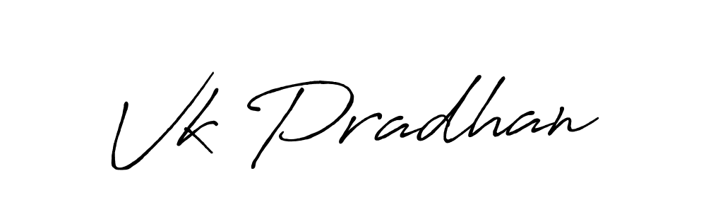 How to make Vk Pradhan signature? Antro_Vectra_Bolder is a professional autograph style. Create handwritten signature for Vk Pradhan name. Vk Pradhan signature style 7 images and pictures png