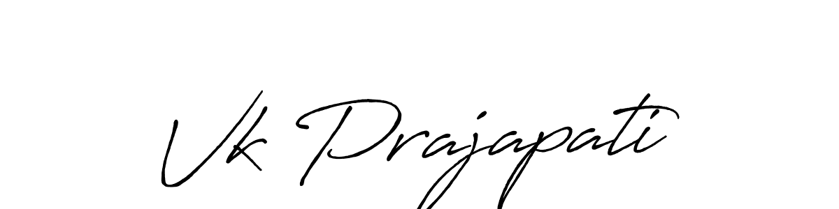 Vk Prajapati stylish signature style. Best Handwritten Sign (Antro_Vectra_Bolder) for my name. Handwritten Signature Collection Ideas for my name Vk Prajapati. Vk Prajapati signature style 7 images and pictures png