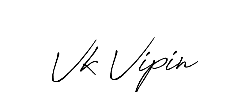 Also You can easily find your signature by using the search form. We will create Vk Vipin name handwritten signature images for you free of cost using Antro_Vectra_Bolder sign style. Vk Vipin signature style 7 images and pictures png