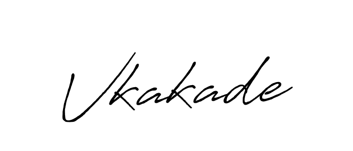 Vkakade stylish signature style. Best Handwritten Sign (Antro_Vectra_Bolder) for my name. Handwritten Signature Collection Ideas for my name Vkakade. Vkakade signature style 7 images and pictures png