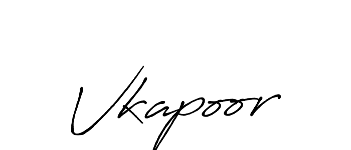 How to make Vkapoor signature? Antro_Vectra_Bolder is a professional autograph style. Create handwritten signature for Vkapoor name. Vkapoor signature style 7 images and pictures png