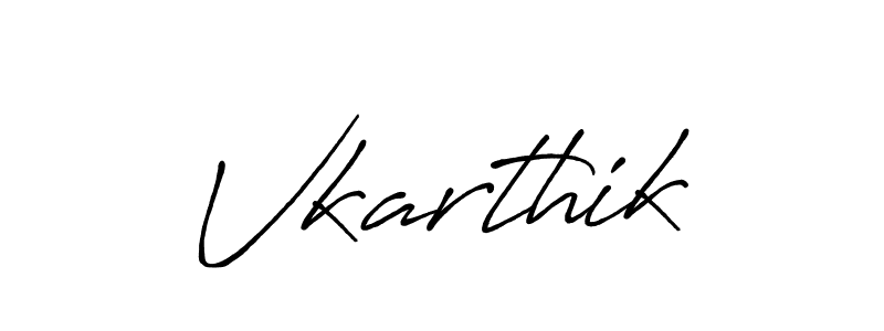 How to make Vkarthik name signature. Use Antro_Vectra_Bolder style for creating short signs online. This is the latest handwritten sign. Vkarthik signature style 7 images and pictures png