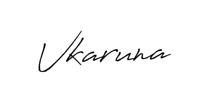 if you are searching for the best signature style for your name Vkaruna. so please give up your signature search. here we have designed multiple signature styles  using Antro_Vectra_Bolder. Vkaruna signature style 7 images and pictures png