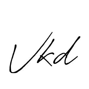 Design your own signature with our free online signature maker. With this signature software, you can create a handwritten (Antro_Vectra_Bolder) signature for name Vkd. Vkd signature style 7 images and pictures png