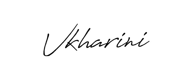 Create a beautiful signature design for name Vkharini. With this signature (Antro_Vectra_Bolder) fonts, you can make a handwritten signature for free. Vkharini signature style 7 images and pictures png