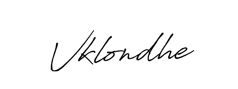You should practise on your own different ways (Antro_Vectra_Bolder) to write your name (Vklondhe) in signature. don't let someone else do it for you. Vklondhe signature style 7 images and pictures png