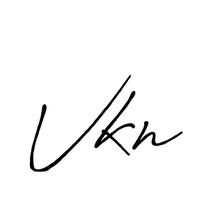 Similarly Antro_Vectra_Bolder is the best handwritten signature design. Signature creator online .You can use it as an online autograph creator for name Vkn. Vkn signature style 7 images and pictures png